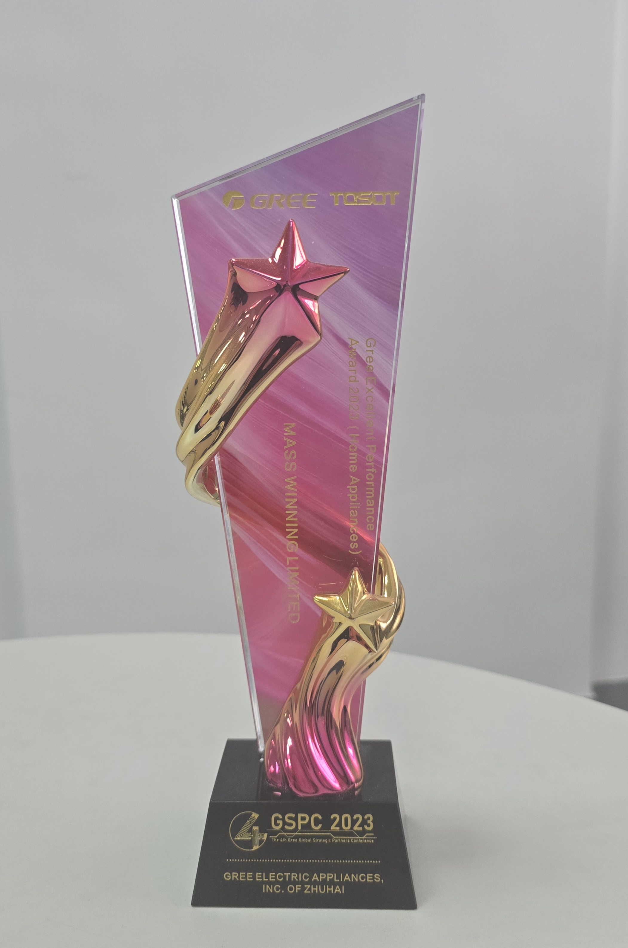 Gree and Tosot awarded Mass Winning Ltd. 2023 Excellent Marketing Performance Award for HA (International Market)